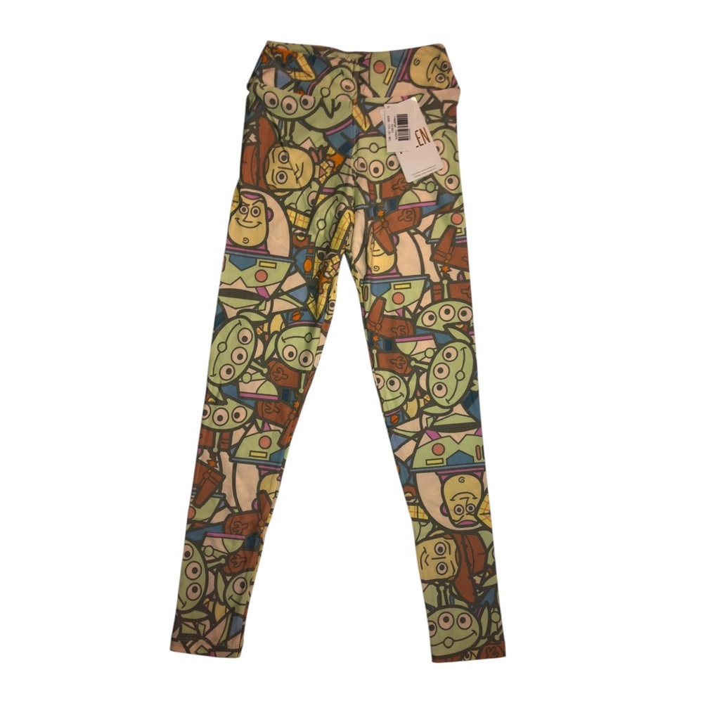 NWT- LuLaRoe Disney Toy Story Green and Blue Leggings